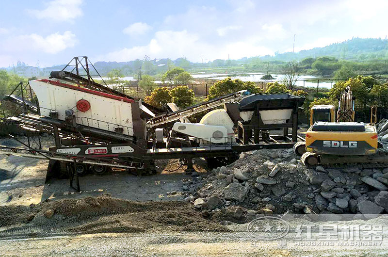 建築垃圾處理現場拍攝